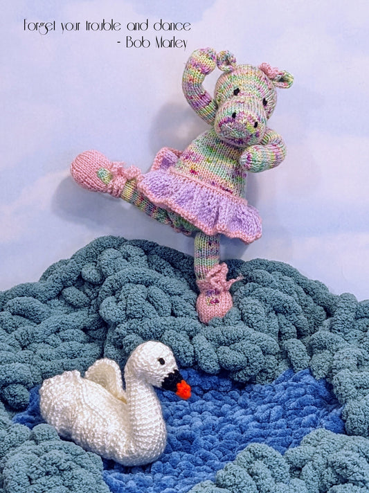Dancibella the Dancing Hippo knitting pattern