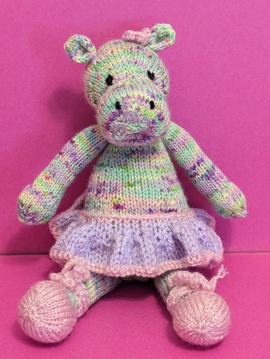 Dancibella the Dancing Hippo knitting pattern