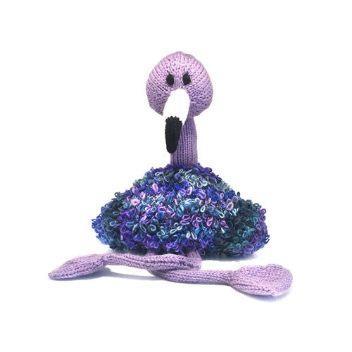 Desk Flamingo Knitting Pattern